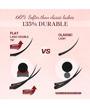Higu clace False Eyelashes 10 Pairs Natural Wispy Lashes Soft Fluffy Mix10-16mm Individual Lashes Cluster Lightweight DIY Lash Extensions at Home - Bushy Flat 01 - Buy Online on SooperMarket.com