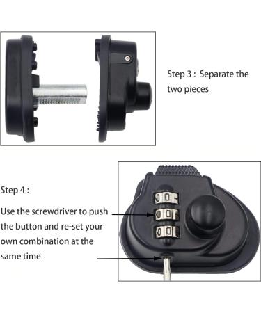 Mizzuco Trigger Lock - 3 Digit Combination Gun Lock in Black - Buy Online on SooperMarket.com