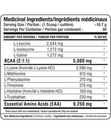 EAA - Essential Amino Acids - 320g - Unflavoured - Buy Online on SooperMarket.com