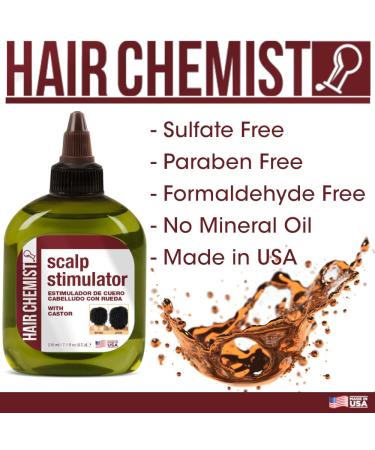 Hair Chemist Scalp Stimulator with Castor Oil - Nourishing Scalp Hair Oil Treatment (7.1 oz) - International Shipping Available - Buy Online on SooperMarket.com