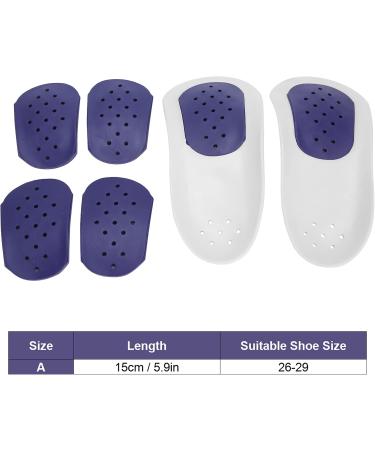 Arch Support Insoles Comfort Relieve Pressure Pain Reusable Multiple Sizes Shoe Insoles with Four Replacement Pads for Running for Walking(A) - Buy Online on SooperMarket.com