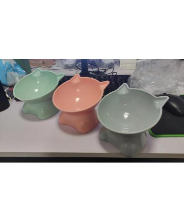 3 PCS Raised Cat Bowl Elevated Cat Feeding Bowls with Stand Tilted Pet Dog Cat Bowl Anti-Tipping Anti Vomit Cat Food Bowl Feeding Water Bowl Cat Dishes 15 Tilted Raised Cat Feeder - Buy Online on SooperMarket.com