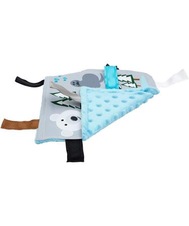 Baby Jack & Co 8x8 Polar Lovey Tag Toy for Babies - Soft & Safe Crinkle Toy - Learn Shapes & Colors - BPA Free - Stroller Clip Included - Buy Online on SooperMarket.com