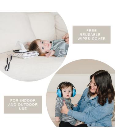 Kiki Babies Baby Noise Canceling Headphones with Baby Wipes Dispenser and Travel Bag - Premium Infant Ear Muffs for Concerts, Outdoors, Airplane - Comfortable Design - Buy Online on SooperMarket.com