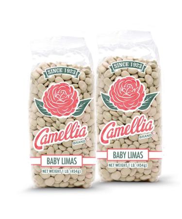 Camellia Brand Dried Baby Lima Beans, 1 Pound (Pack of 2)