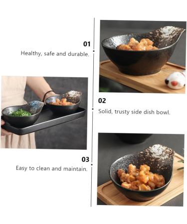 Zerodeko Dipping Dish Snack Bowls Sauce Dipping Bowls Sauce Container Kitchen Sink Mats Soy Sauce Dishes Ceramic Appetizer Dish Dessert White Seasoning Dish Ceramics Condiment 1 - Buy Online on SooperMarket.com