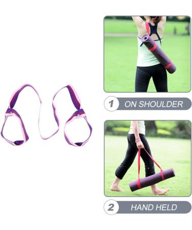 Yoga Mat Carry Strap Sling - Adjustable Band for Home & Travel - Assorted Colors - 134x4cm - Buy Online on SooperMarket.com