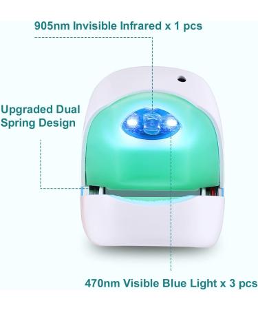 Blue Light Nail Fungus Laser Treatment Device with Timer for Home Use - Touch Screen Nail Repair - Buy Online on SooperMarket.com