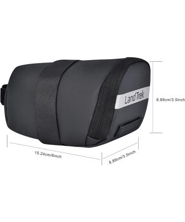 LandTrek Small 0.6L Bike Saddle Bag | Waterproof Cycling Tool Bag for Mountain Road MTB Bicycle Seat - Buy Online on SooperMarket.com