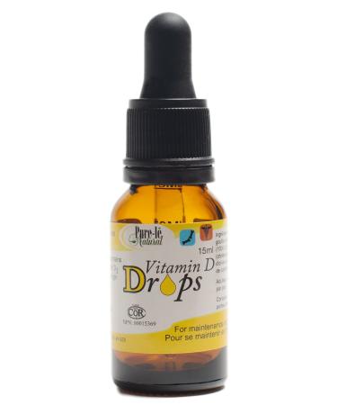 Vitamin D drops for teens adults and seniors - Non-GMO Gluten-free all Natural - 1000 IU 1 drop 100% Daily Value - Safe & Easy Concentration for Teens Adults as well as Seniors - 15 mL over 365 Doses! - Easy-to-Use neck dropper - No artificial Flavoring P