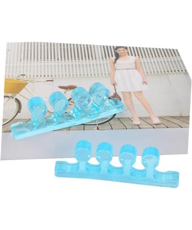 Silicone Gel Hammer Toe Cushions - Blue Shoe Separator & Valgus Adjuster - Orthotic Stretcher & Filler - Buy Online on SooperMarket.com