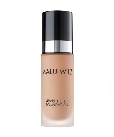 Malu Wilz Velvet Touch Foundation Vanilla Ice Cream 30ml I Skincare Creme Make Up For Flawless Tint I conceal unevenness dark circles wrinkles 30 ml (1 Pack) 01_vanilla Ice Cream
