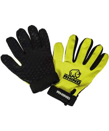 Rhino Unisex Youth Rugby Gloves - Full Finger 1 Pack - XSB/SB Black - Premium Quality International Shipping - Buy Online on SooperMarket.com