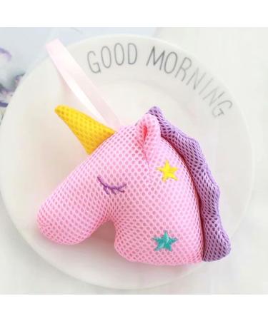 FRCOLOR 2pcs Unicorn Bath Body Sponges - Exfoliating Shower Poufs & Loofahs for Kids - Fun Flower Bath Toys - Perfect for Girls - Buy Online on SooperMarket.com