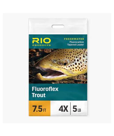 Rio Fly Fishing Fluoroflex Trout Leader 9 Foot 3 Pack 9ft - 6X - 3 Pack