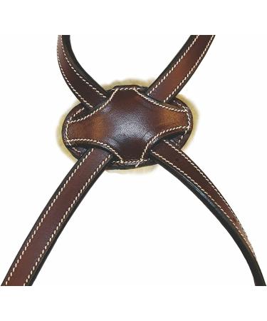 Henri de Rivel Pro Mono Crown Figure 8 Bridle & Rubber Reins - Australian Nut Horse - Buy Online on SooperMarket.com