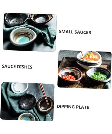 Zerodeko 4pcs Ceramic Side Dish Sauce Plate Condiment Dish Soy Sauce Small Saucer Dipping Bowl Fruit Salad Bowls Japanese Snack Fruit Snack Ice Food Container Household Ceramics Pickles - Buy Online on SooperMarket.com