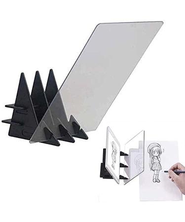 Portable Optical Drawing Board Sketching Tool Upgraded Optical Image Drawing Board,Glass with Protective Film, Sketch Wizard, Sketching Tool, The Reflector has a Protective Film