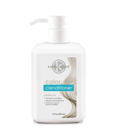 Keracolor Clenditioner Hair Dye - Semi Permanent Hair Color Depositing Conditioner  Cruelty-free  20 Colors 12 Fl Oz (Pack of 1) Platinum