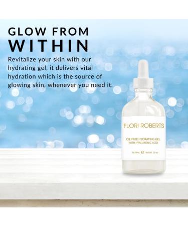 Flori Roberts Oil Free Hydrating Gel with Hyaluronic Acid Lightweight Moisturizer for All Skin Types | International Shipping - Buy Online on SooperMarket.com