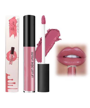 12 Colors Cream Texture Lipstick 2024 New Waterproof Moisturising Lip Gloss Non-Stick to Cup Non-Fading Long-Lasting Moisturizing Velvet Liquid Lipstick (#5 0.2 oz (Pack of 1)) #5 0.2 Fl Oz (Pack of 1)