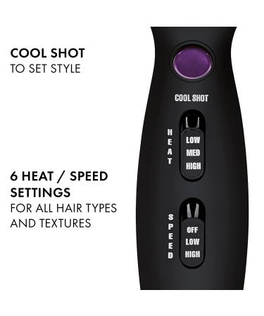 HOT TOOLS Pro Artist Tourmaline 2000 Turbo Hair Dryer - Lightweight & Quiet Blowout Results | Black - Buy Online on SooperMarket.com