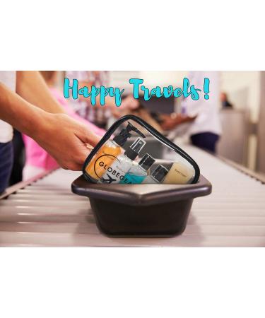 GLOBEGEAR Travel Bottles & TSA Approved Toiletry Bag Set (Model GG1) - Vacation & Airplane Travel Essentials - Buy Online on SooperMarket.com