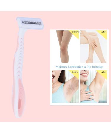 4-Part Women's Razor & Bikini Trimmer - Portable T-Type Beauty Tool for Body Hair Removal - Buy Online on SooperMarket.com