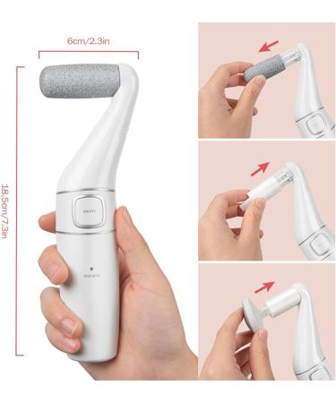 Dranng Foot Callus Remover Tool Electric | Rechargeable Adjustable Speed Foot File Pedicure - Foot File Pedicure Foot Scrubber File Pedicure Tools Portable Callus Remover Tool Efficient Foot - Buy Online on SooperMarket.com