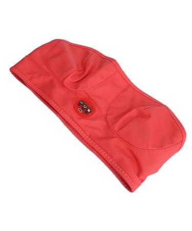 HOHXFYP USB Breast Massager Cotton Electric Vibration Breast Enlargement Bra Wearable Bust Lift Enhancer Machine Shoulder Strap Included Red