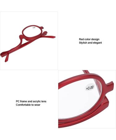 Jiawu Magnifying Makeup Glasses for Women - Flip Up Eye Makeup Tool (+3.00) | Essential Magnifying Glasses for Flawless Makeup Application - Buy Online on SooperMarket.com