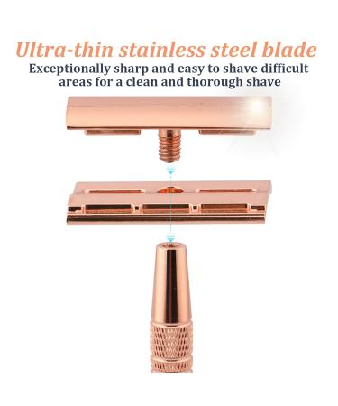 Premium Stainless Steel Safety Razors - Double Edge & Single Blade for a Close Smooth Shave | Ideal for Men - Buy Online on SooperMarket.com
