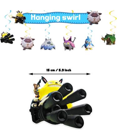 13PCS Game Cake Topper Cartoon Hanging Swirl Cupcake Topper for Gaming Birthday Decorations Video Gaming Party Decorations - Buy Online on SooperMarket.com