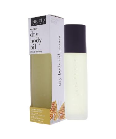 Cuccio Naturale Hydrating Dry Body Oil - Milk & Honey Scent - 3.38 Oz - Paraben-Free Formula - All Natural Ingredients for Dry Skin Repair - Buy Online on SooperMarket.com