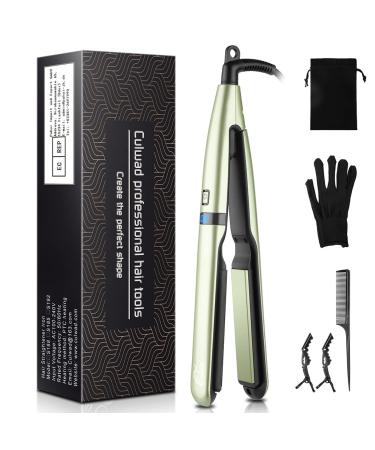 Culwad smooth iron hair smoothing with 25 mm plate ceramic smooth temperature 160 -230 Digital display dual voltage automatic switch -off Green
