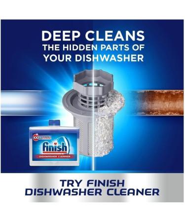 4 x Finish Dishwasher Cleaner Original Twin Pack Removes Grease And Limescale 250ml Bulk Buy (Total 8 x 250ml) - Buy Online on SooperMarket.com