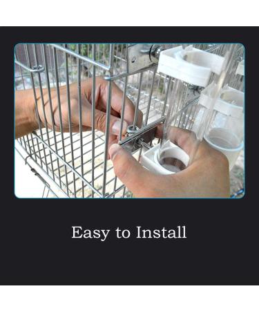 Bird Drinker Waterer Parrot - Automatic Drinking Device for Parakeet, Cockatiel, Conure, Lovebird, African Grey, Macaw - Medium Size - Buy Online on SooperMarket.com