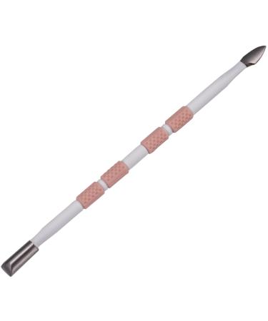 Best Cuticle Pusher for Women - Professional Cuticle Pusher Tool - Stainless Steel Nail Cleaner Tool For Manicure & Pedicure - Stocking Fillers Women - Use with Metal Cutter or Trimmer - Pink & White
