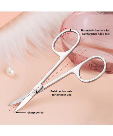 3-Part Manicure Set | Stainless Steel Nail Scissors Files & Tweezers | Nail Care Kit with Leather Case for Men & Women - Black - Buy Online on SooperMarket.com