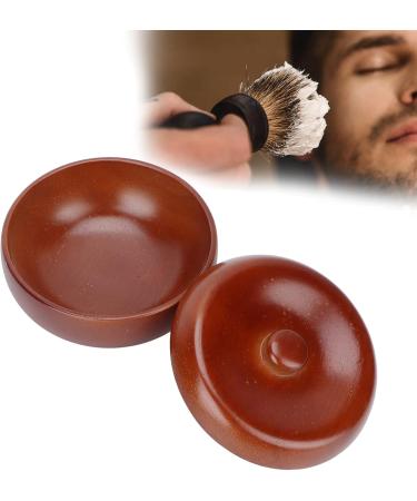 Plplaaoo Wooden Shaving Soap Bowl for Men - Artisan Shaving Shell with Lid | Premium Shaving Accessories for Soap & Cream - Buy Online on SooperMarket.com