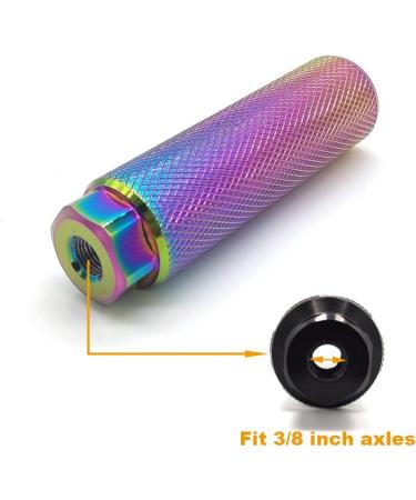 Mantain 4 Pcs Aluminum Alloy Bike Pegs, Anti-Skid, Dazzle Color Surface, Fit 3/8 inch Axles - Buy Online on SooperMarket.com