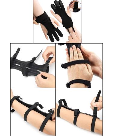 MARRTEUM 2 Pcs Archery Glove & Arm Guard Kit - Leather PU Bracer Three Finger Guard Set for Men, Women & Youth - Buy Online on SooperMarket.com