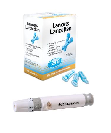 Codefree lancing device value pack + 100 blood lancets 28G in a value pack - Diabetes value set