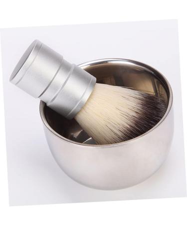 Beavorty 2 STK Impact Bowl Tools for Men | Stainless Steel Shaving Soap Container | Rabbit Ears Bubble Bowl for Home Shaving | 7.3x5cm Silver - Buy Online on SooperMarket.com