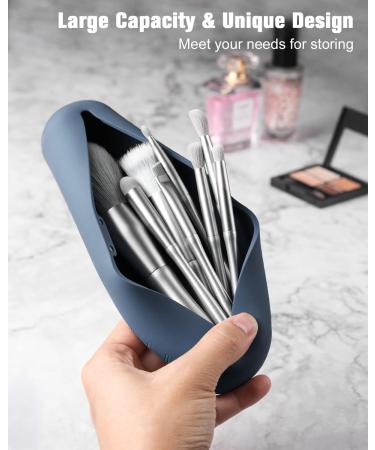 Fnyes Travel Makeup Brush Holder L Blue | Stylish & Compact Organizer for On-the-Go Beauty - Buy Online on SooperMarket.com