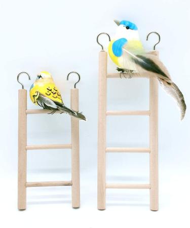 Small Wooden Bird Ladder Set - 3 Step & 4 Step | Cage Climbing Toy for Parrots - Birdie Basics - Buy Online on SooperMarket.com