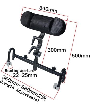 ECHBH Universal Adjustable Wheelchair Headrest Neck Pillow Headrest Pillow Cushion Headrest Wheelchair Neck Support Head Padding Wheelchairs Pillow (Color: Black) - Buy Online on SooperMarket.com