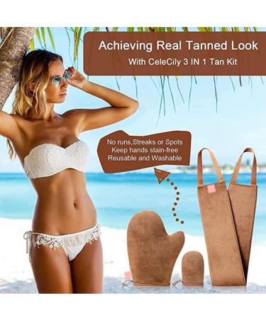 Kipebep Tanning Oiler Gloves Set Spare Parts Sunless Tanning Applicator Body Flocking Gloves Oiling Tool Self Tanning Gloves Applicator - Buy Online on SooperMarket.com