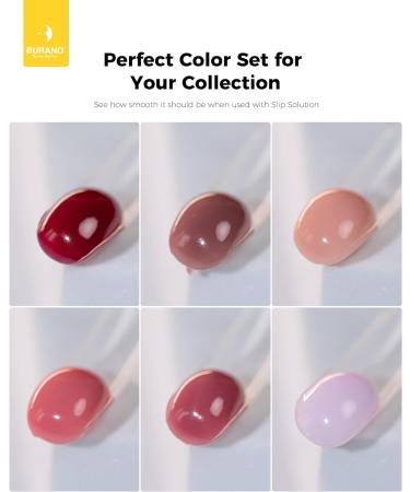 Burano Poly Extension Gel Nail Kit - 6 Color Builder Set for Nails - DIY Starter Kit for Beginners & Professionals - Skin Nude Shade - Buy Online on SooperMarket.com