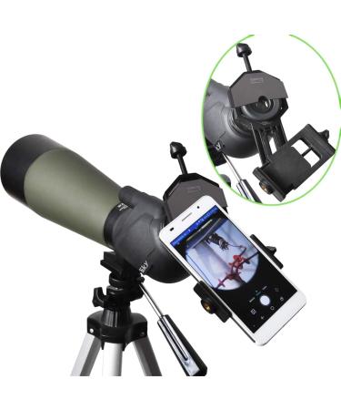 Gosky Smartphone Adapter Mount - Compatible with Binoculars, Monoculars, Spotting Scopes, Telescope, Microscopes - Fits Most Smartphones - Record Nature and The World - Buy Online on SooperMarket.com